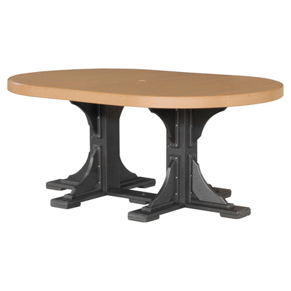 Luxcraft Poly Composite Oval Dining Table &amp; Bench Set