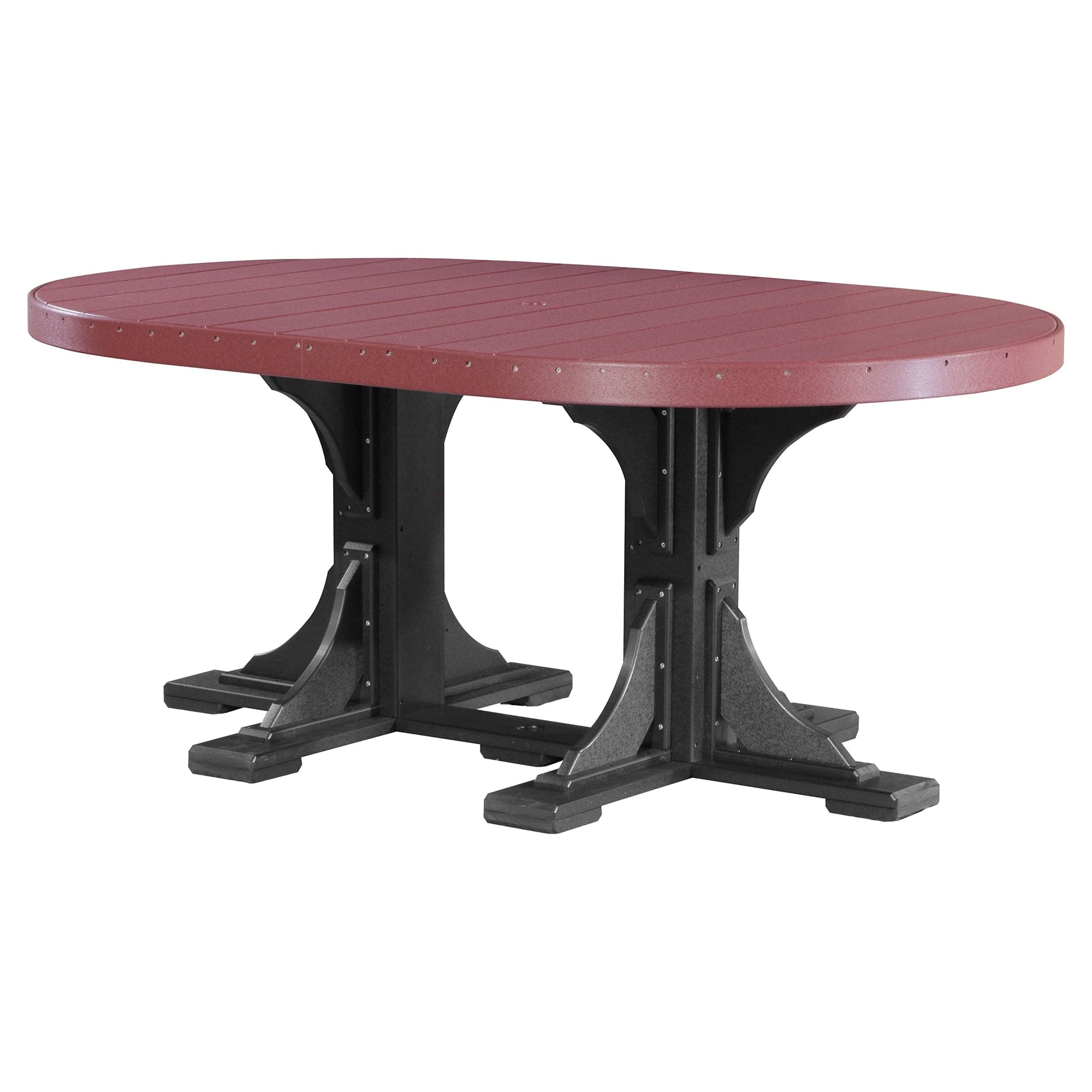 Luxcraft Poly Composite Oval Dining Table &amp; Bench Set