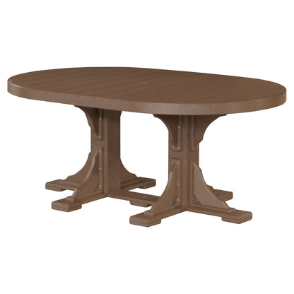 Luxcraft Poly Composite Oval Dining Table &amp; Bench Set