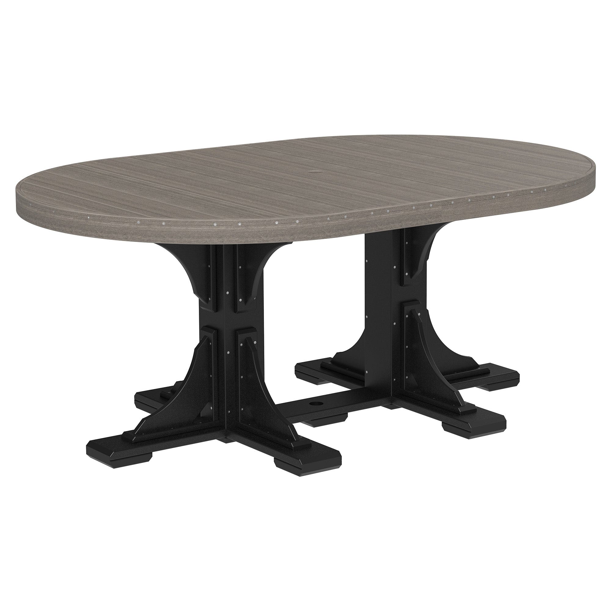 Luxcraft Poly Composite Oval Dining Table &amp; Bench Set
