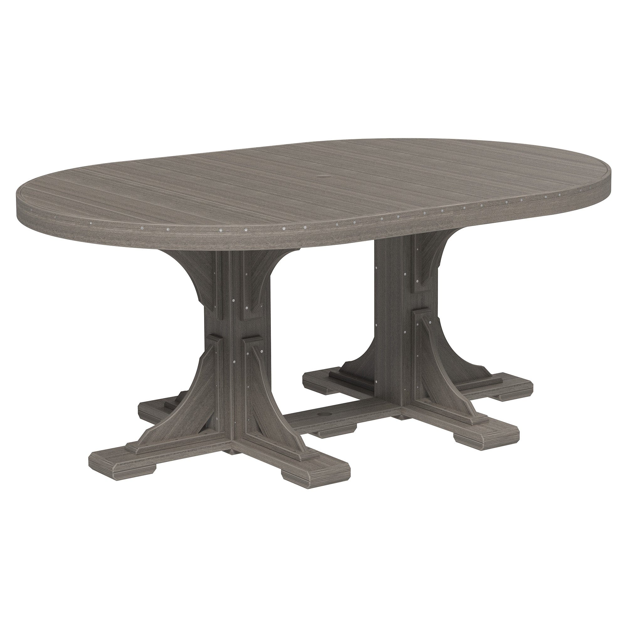 Luxcraft Poly Composite Oval Dining Table &amp; Bench Set