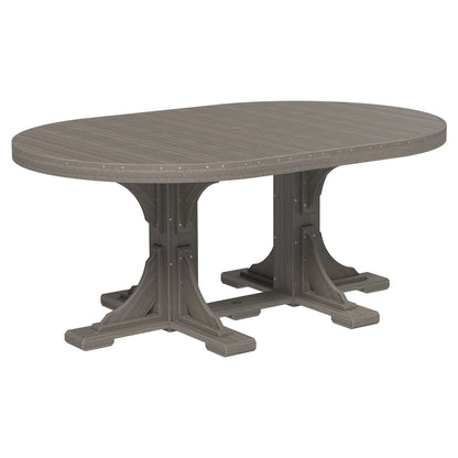 Luxcraft Poly Composite Oval Dining Table &amp; Bench Set