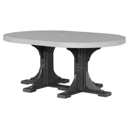 Luxcraft Poly Composite Oval Dining Table &amp; Bench Set
