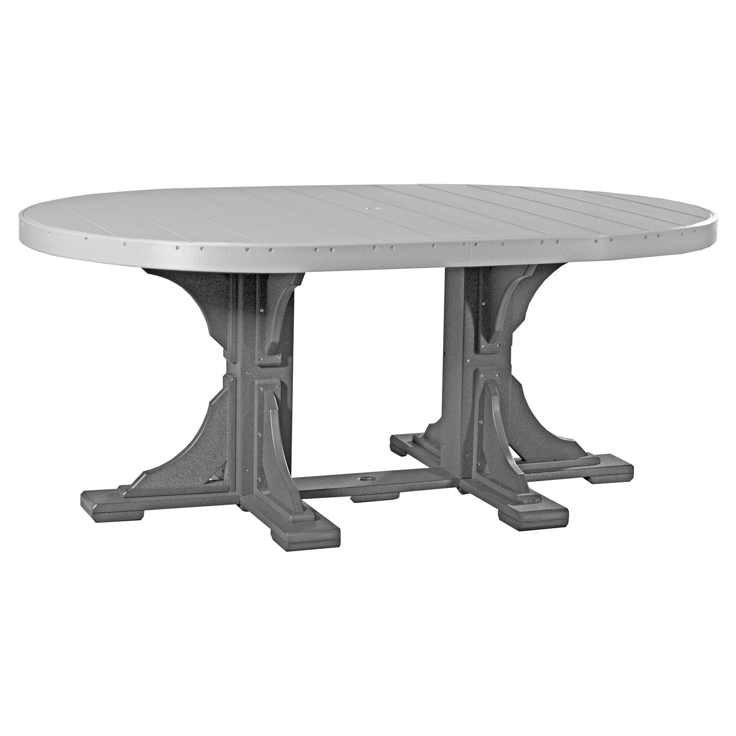 Luxcraft Poly Composite Oval Dining Table &amp; Bench Set