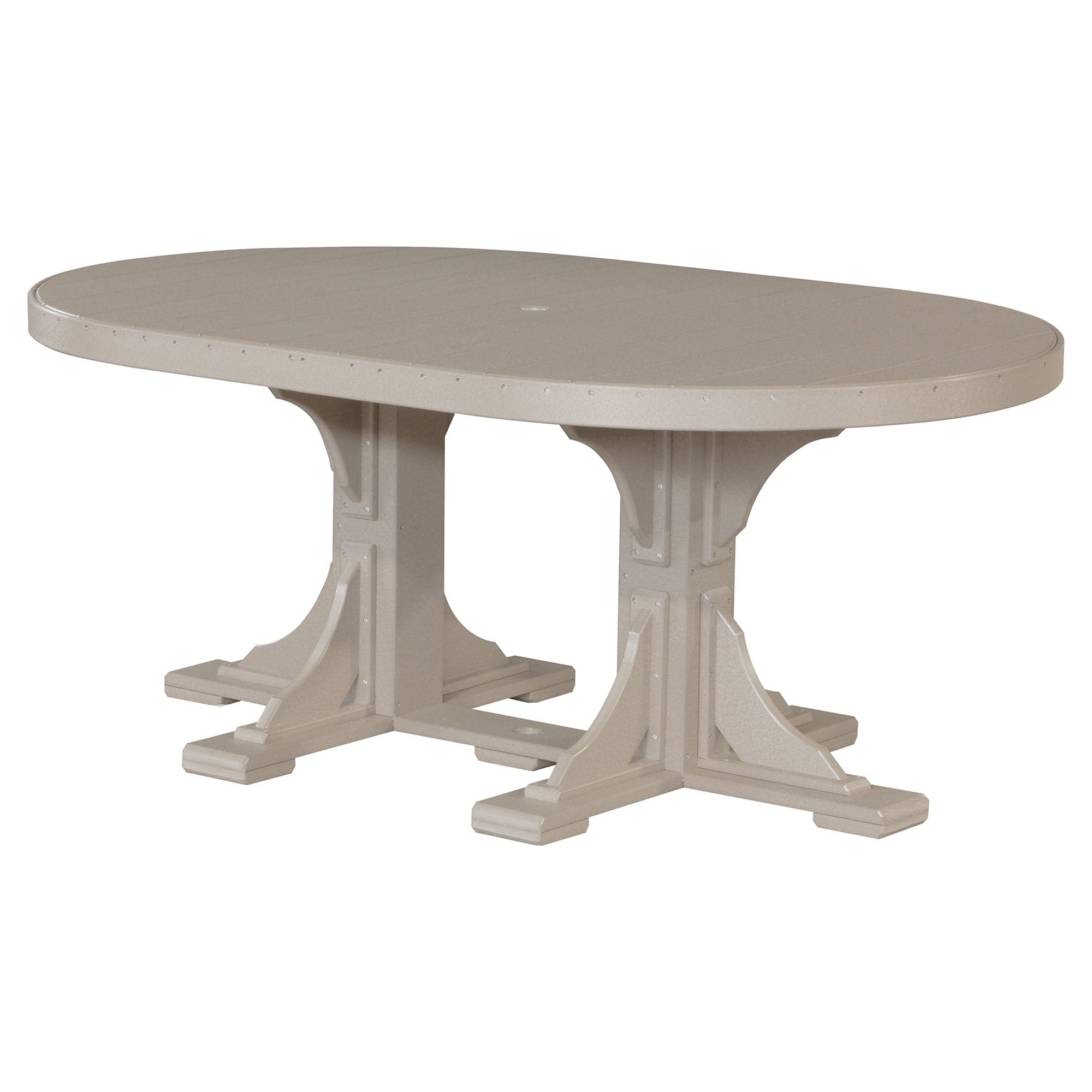 Luxcraft Poly Composite Oval Dining Table &amp; Bench Set