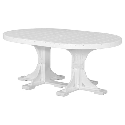 Luxcraft Poly Composite Oval Dining Table &amp; Bench Set