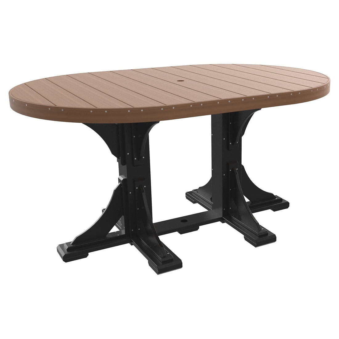 Luxcraft Poly Lumber Oval Counter-Height Dining Table