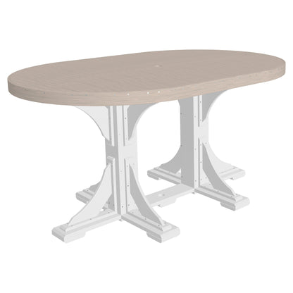 Luxcraft Poly Lumber Oval Counter-Height Dining Table