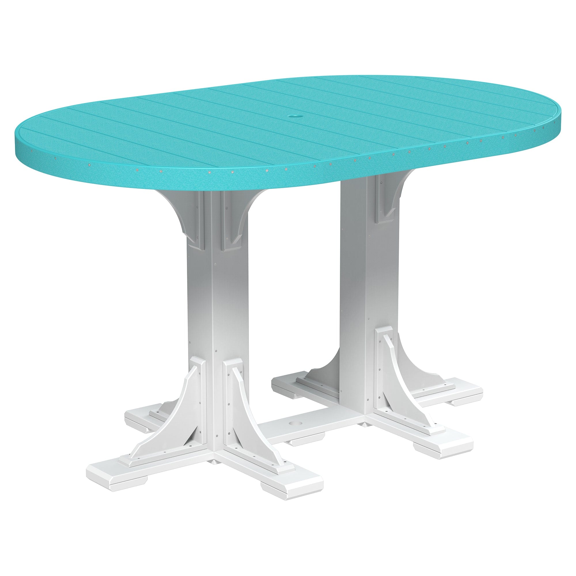 Luxcraft Poly Lumber Oval Bar-Height Dining Table