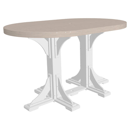 Luxcraft Poly Lumber Oval Bar-Height Dining Table