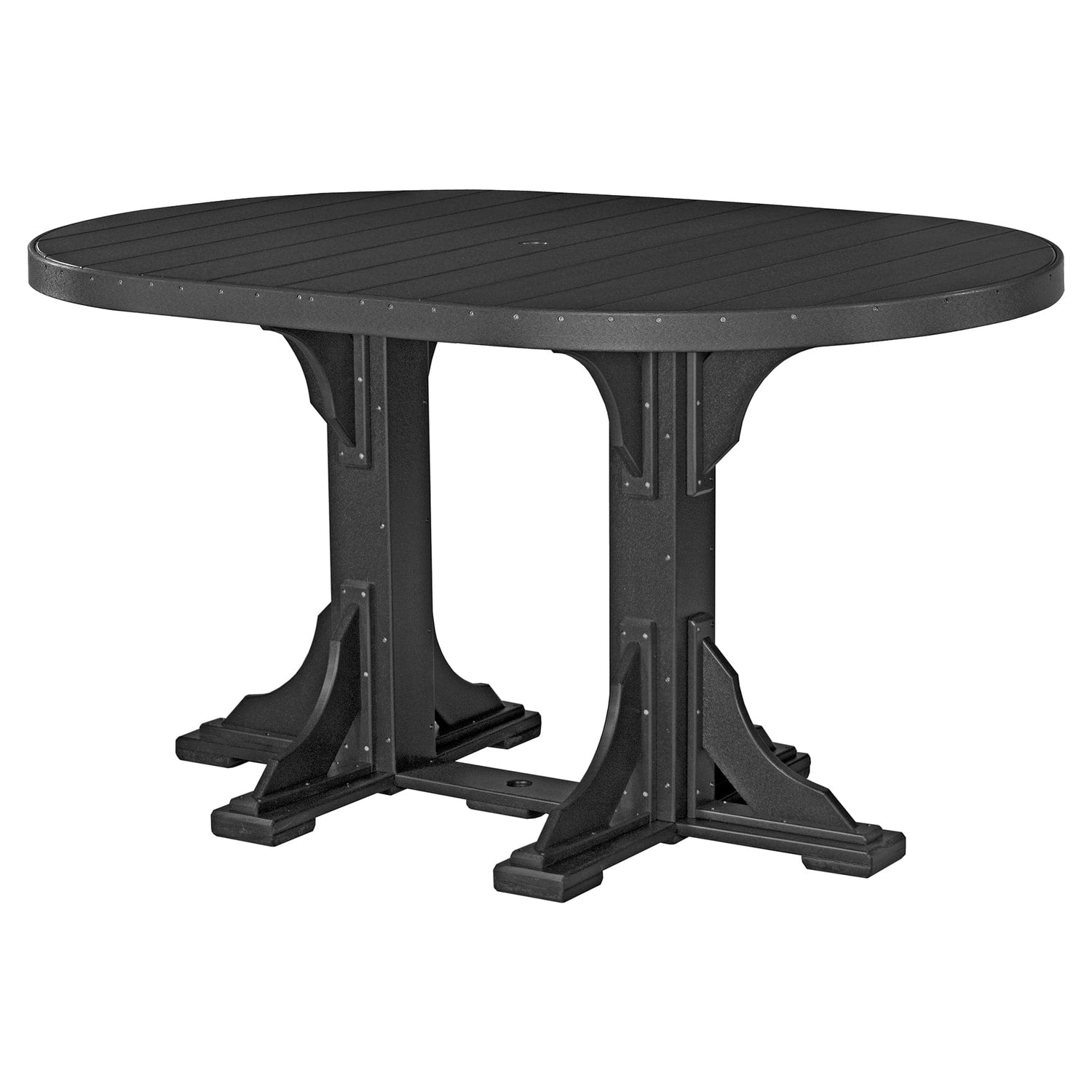 Luxcraft Poly Lumber Oval Bar-Height Dining Table