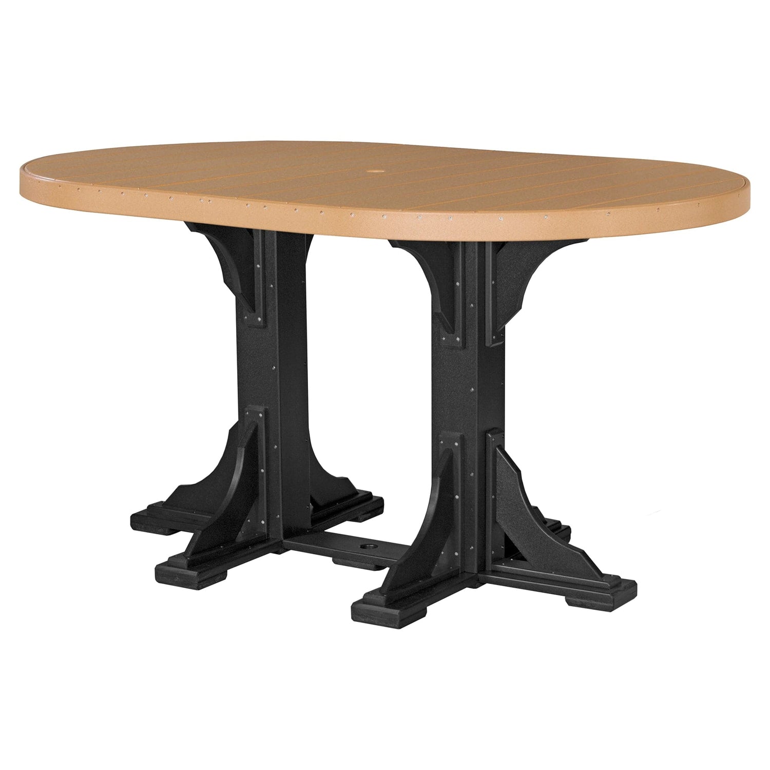 Luxcraft Poly Lumber Oval Bar-Height Dining Table