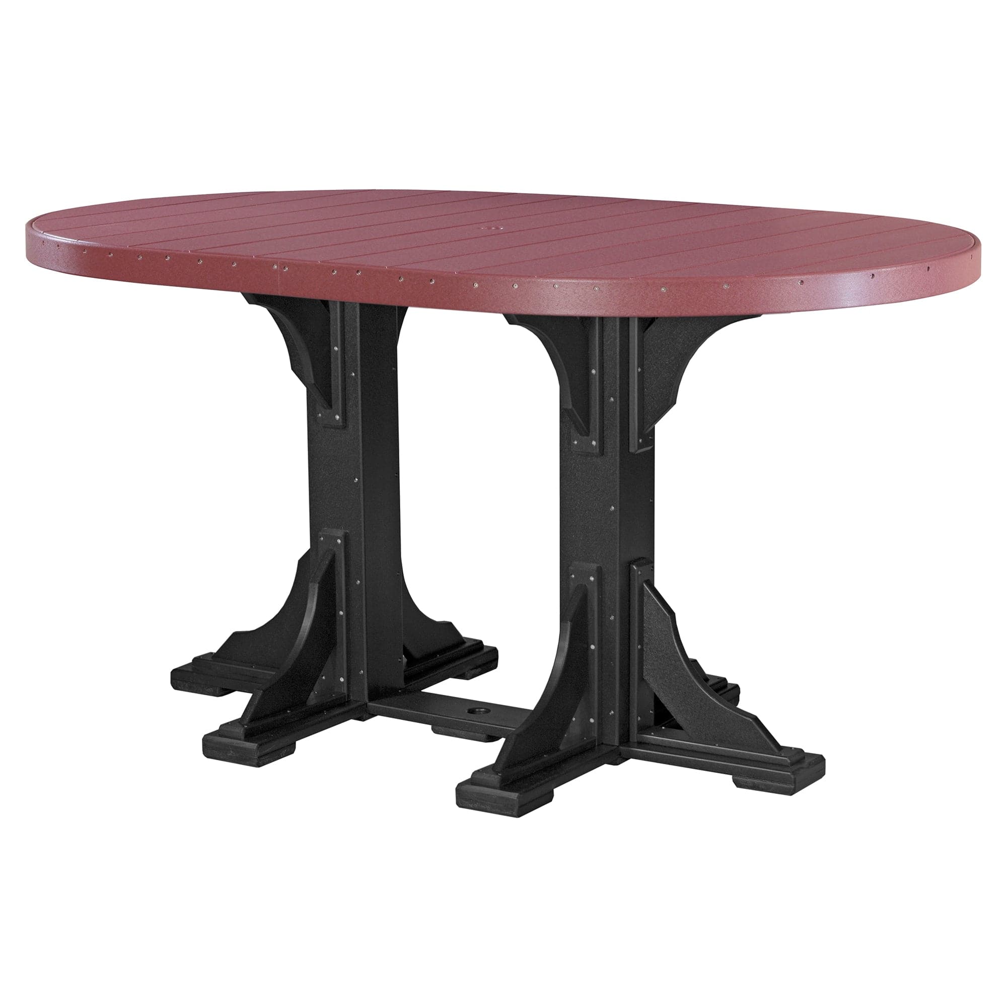 Luxcraft Poly Lumber Oval Bar-Height Dining Table