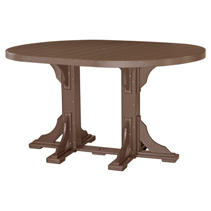 Luxcraft Poly Lumber Oval Bar-Height Dining Table