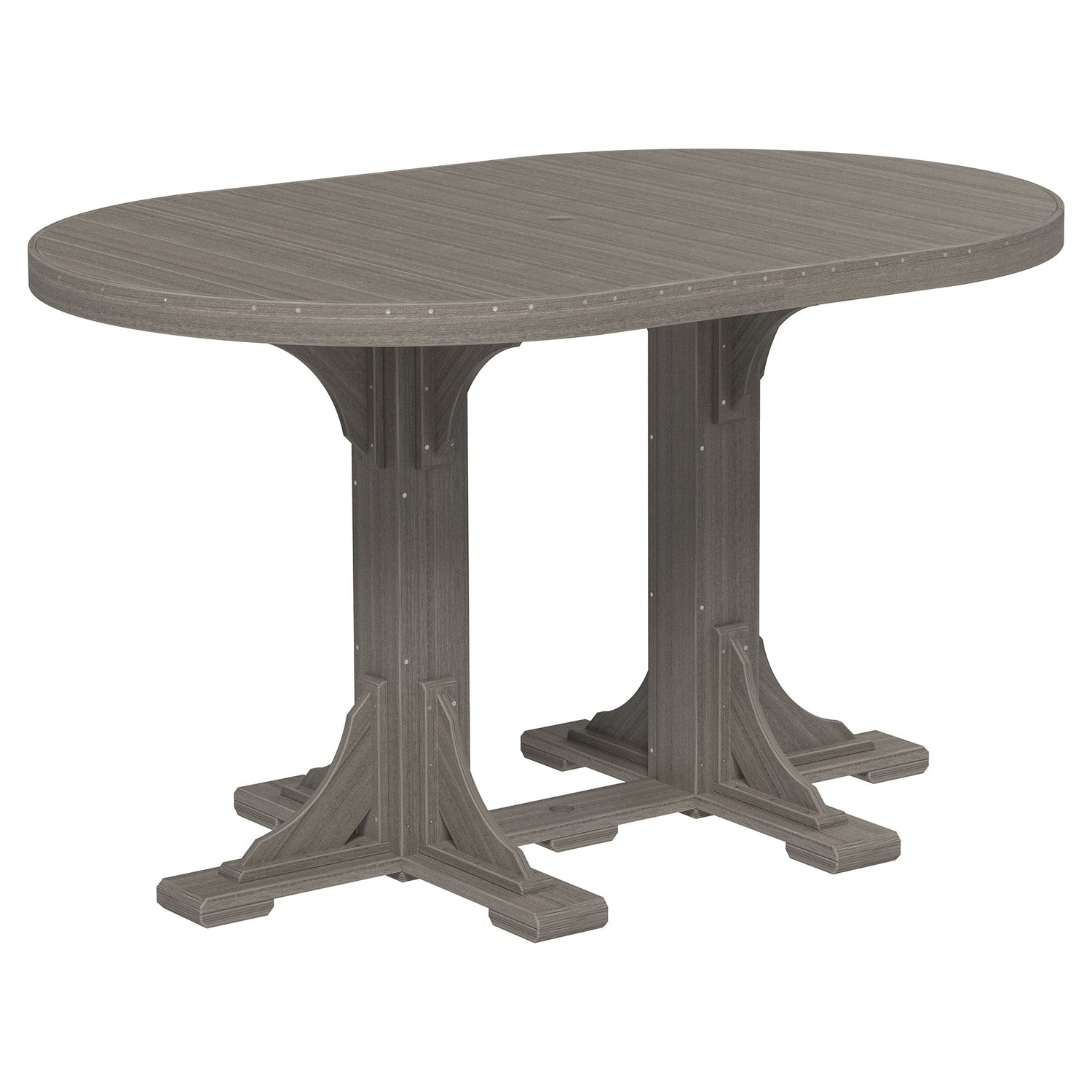 Luxcraft Poly Lumber Oval Bar-Height Dining Table