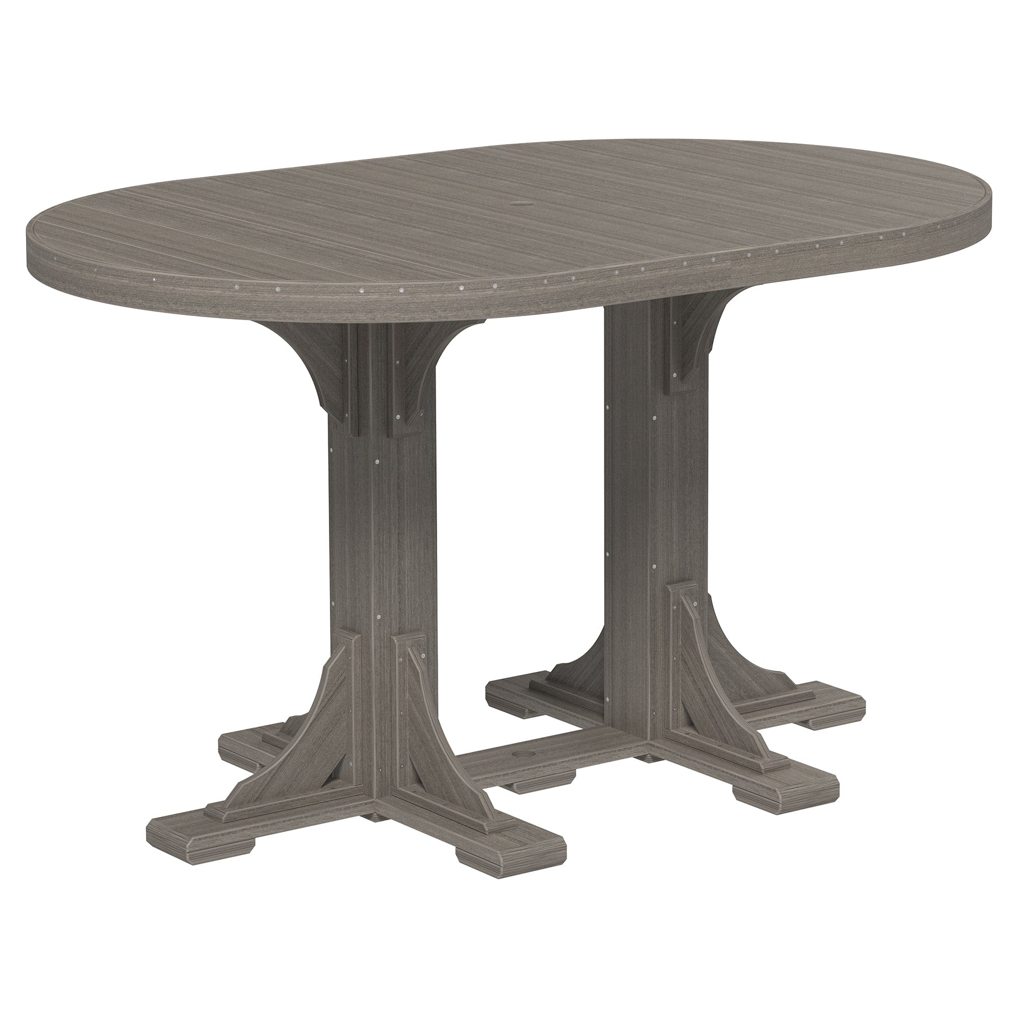 Luxcraft Poly Lumber Oval Bar-Height Dining Table