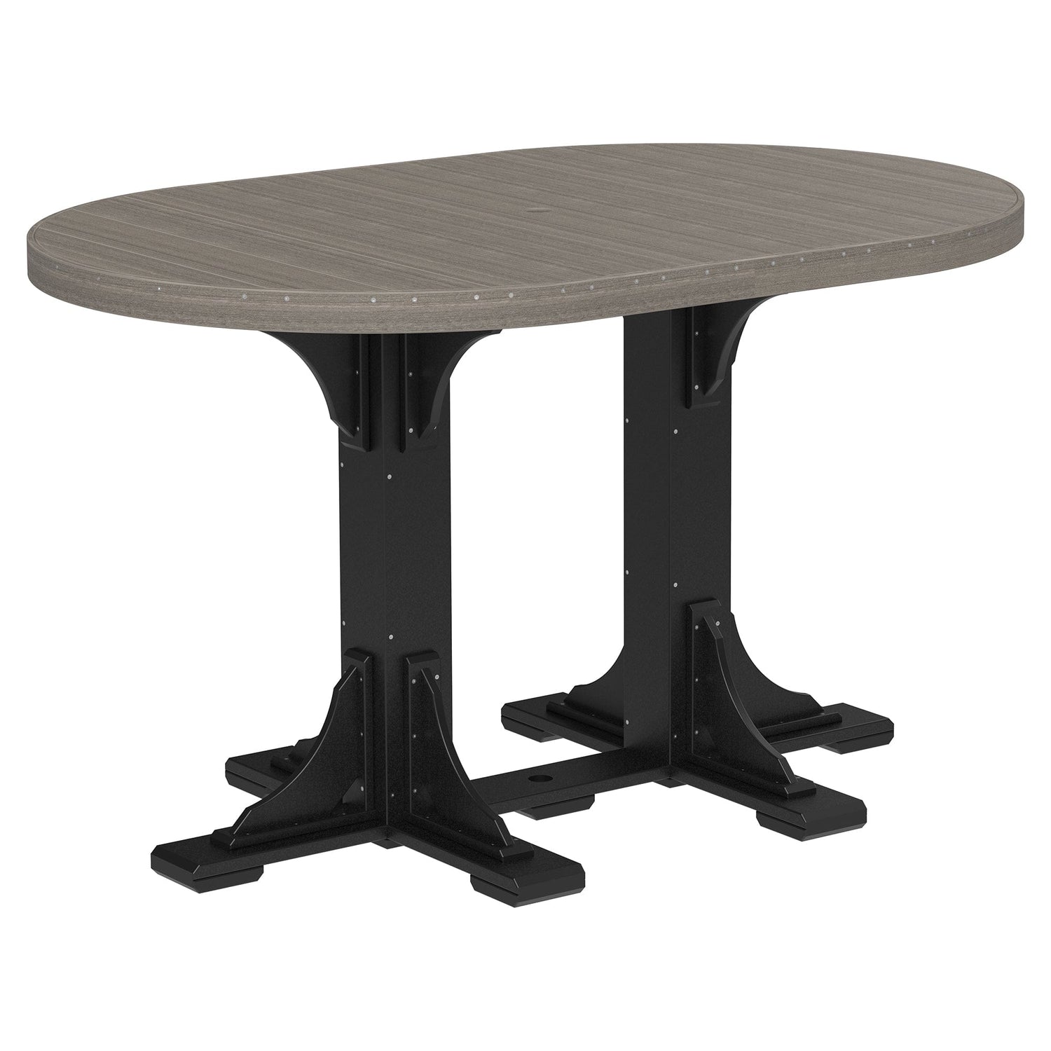 Luxcraft Poly Lumber Oval Bar-Height Dining Table