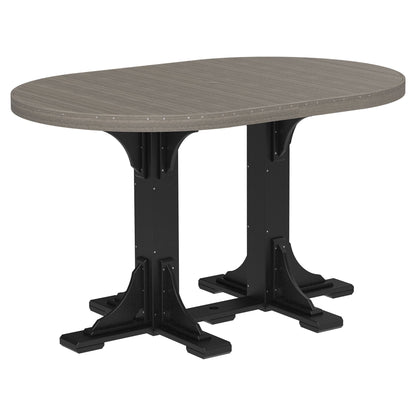 Luxcraft Poly Lumber Oval Bar-Height Dining Table