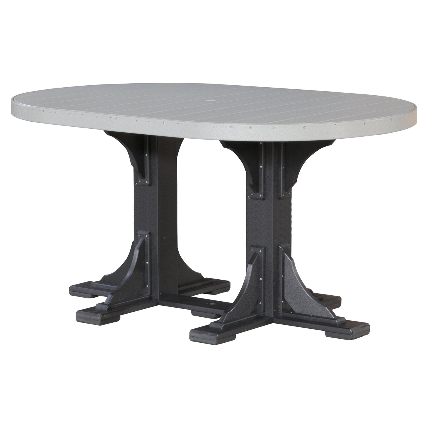 Luxcraft Poly Lumber Oval Bar-Height Dining Table