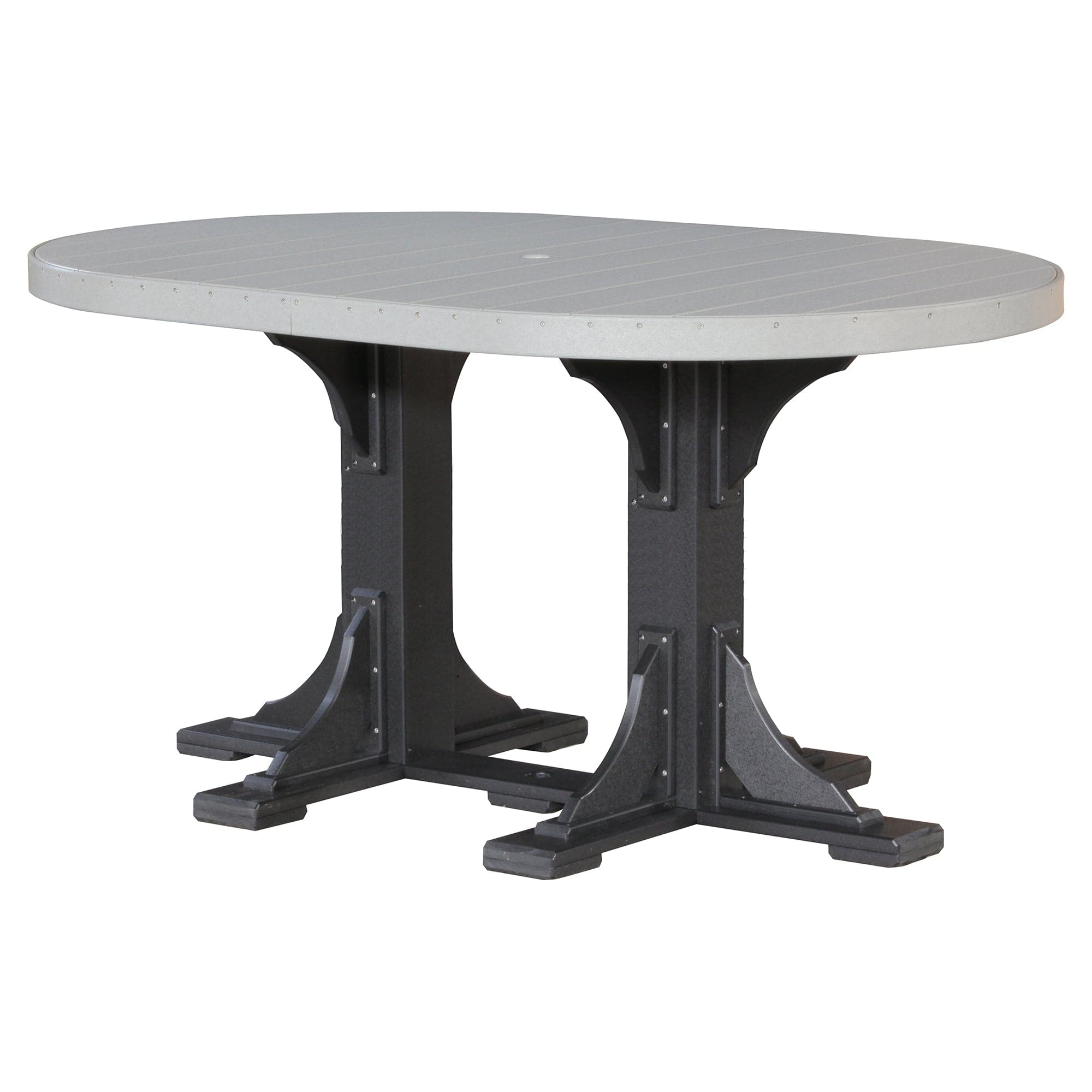 Luxcraft Poly Lumber Oval Bar-Height Dining Table