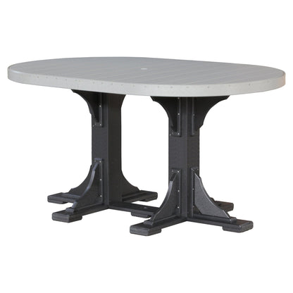 Luxcraft Poly Lumber Oval Bar-Height Dining Table