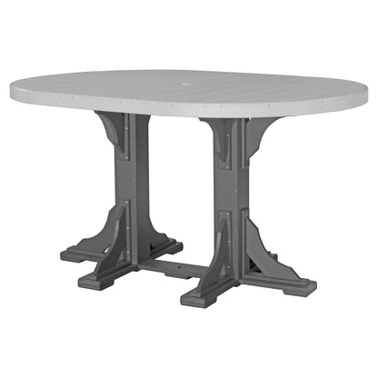 Luxcraft Poly Lumber Oval Bar-Height Dining Table