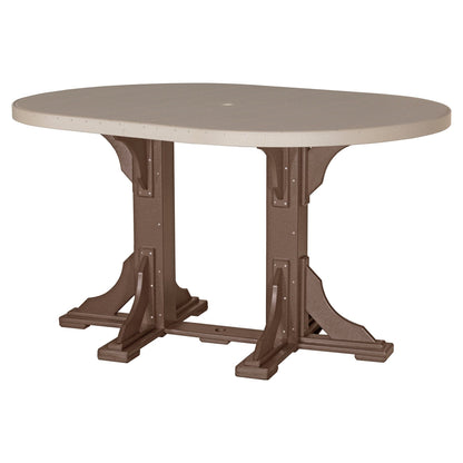 Luxcraft Poly Lumber Oval Bar-Height Dining Table