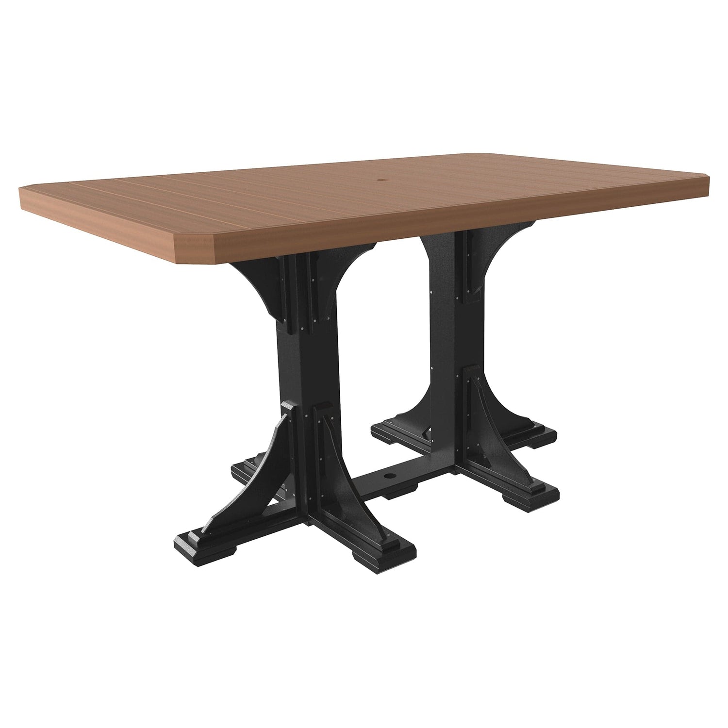Luxcraft Rectangular Poly Bar-Height Dining Table
