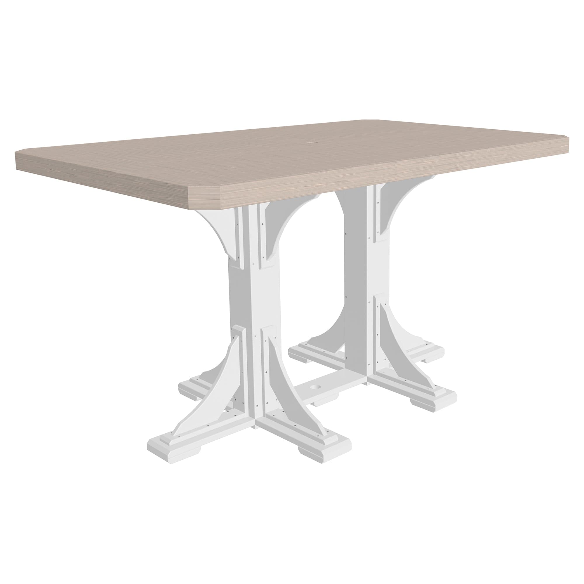 Luxcraft Rectangular Poly Bar-Height Dining Table