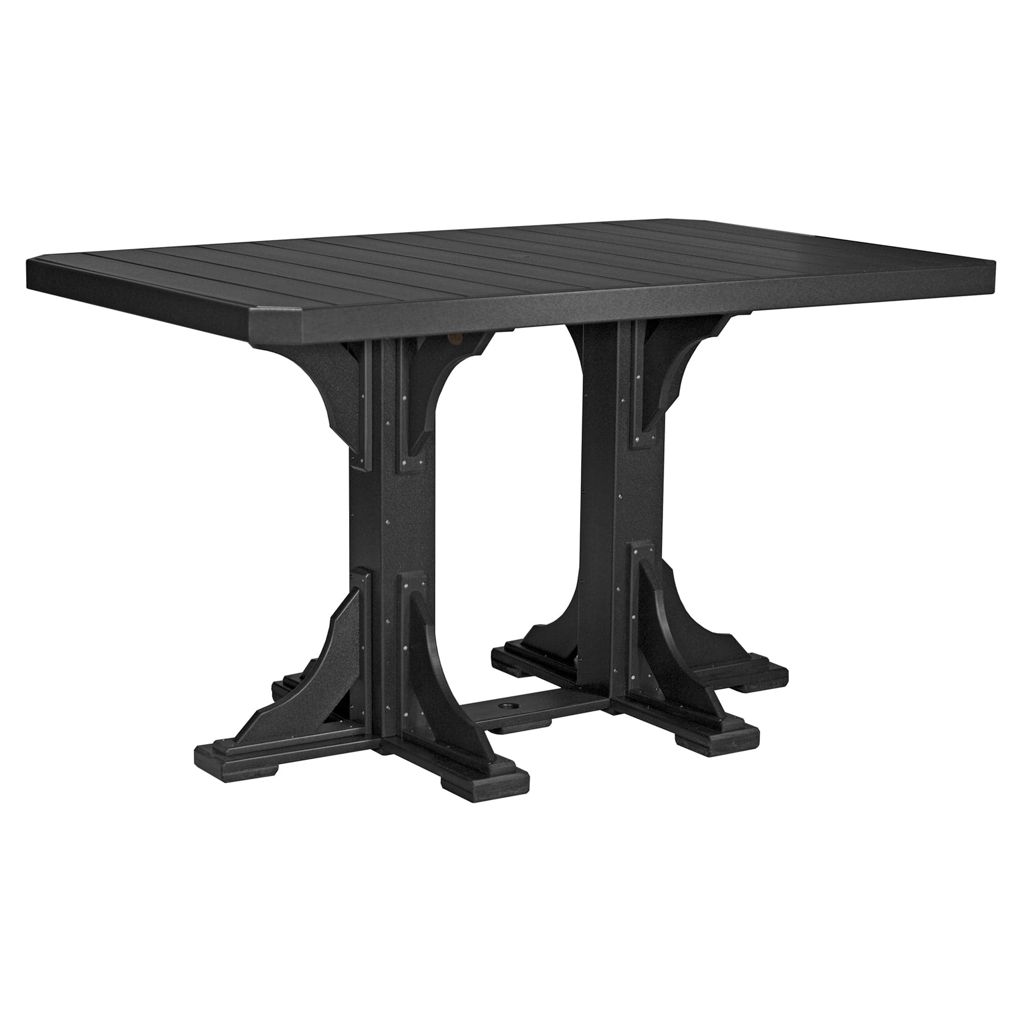 Luxcraft Rectangular Poly Bar-Height Dining Table