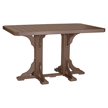 Luxcraft Rectangular Poly Bar-Height Dining Table