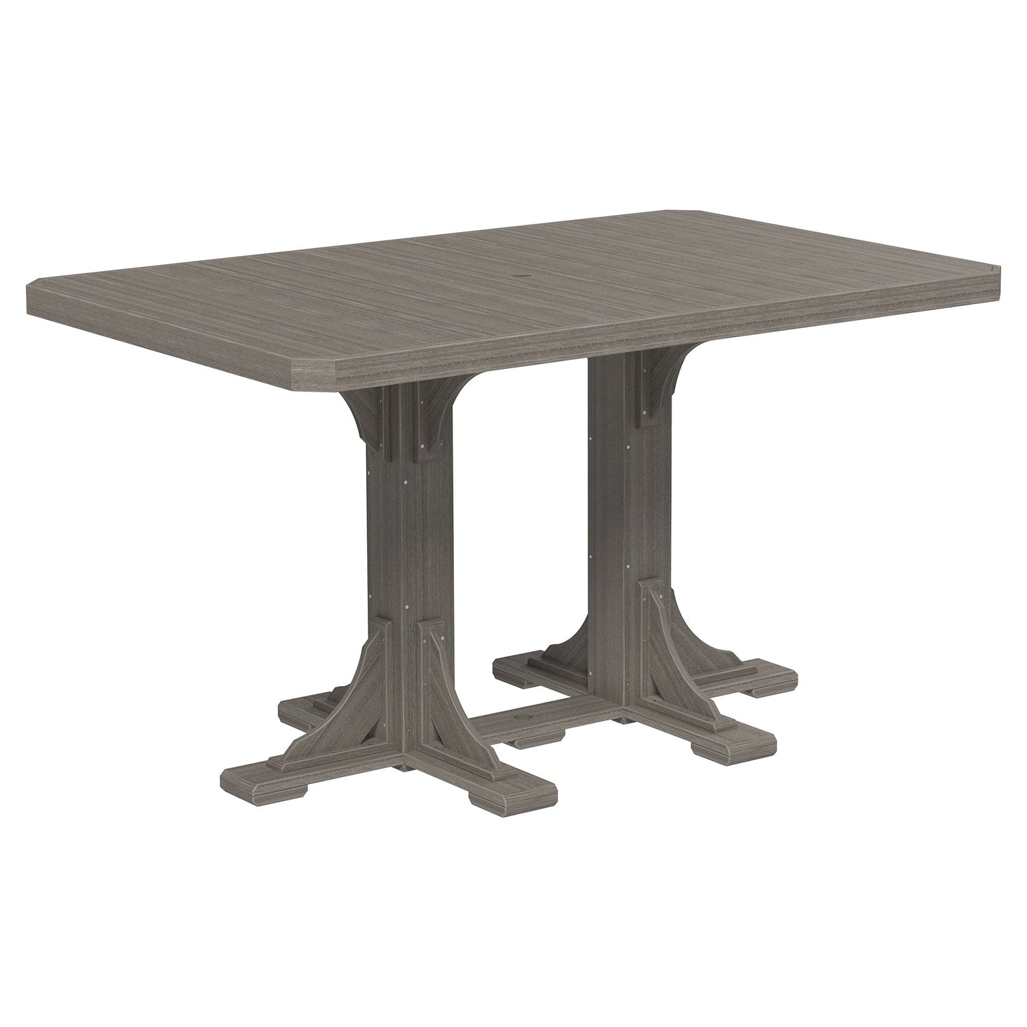 Luxcraft Rectangular Poly Bar-Height Dining Table
