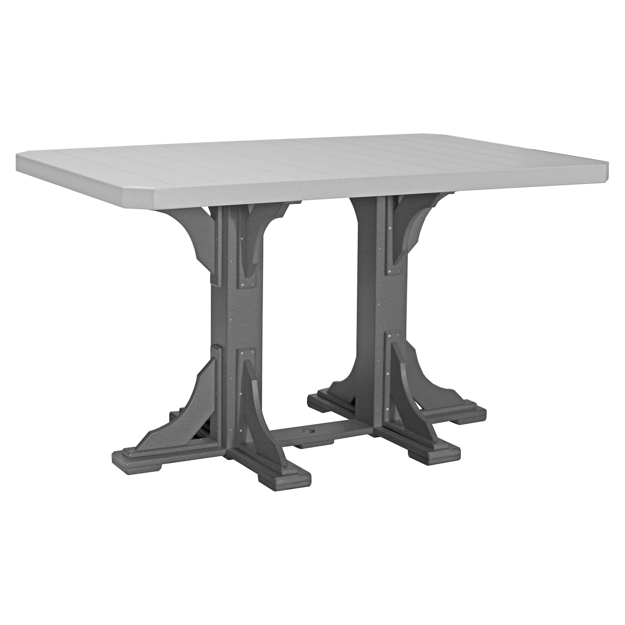 Luxcraft Rectangular Poly Bar-Height Dining Table