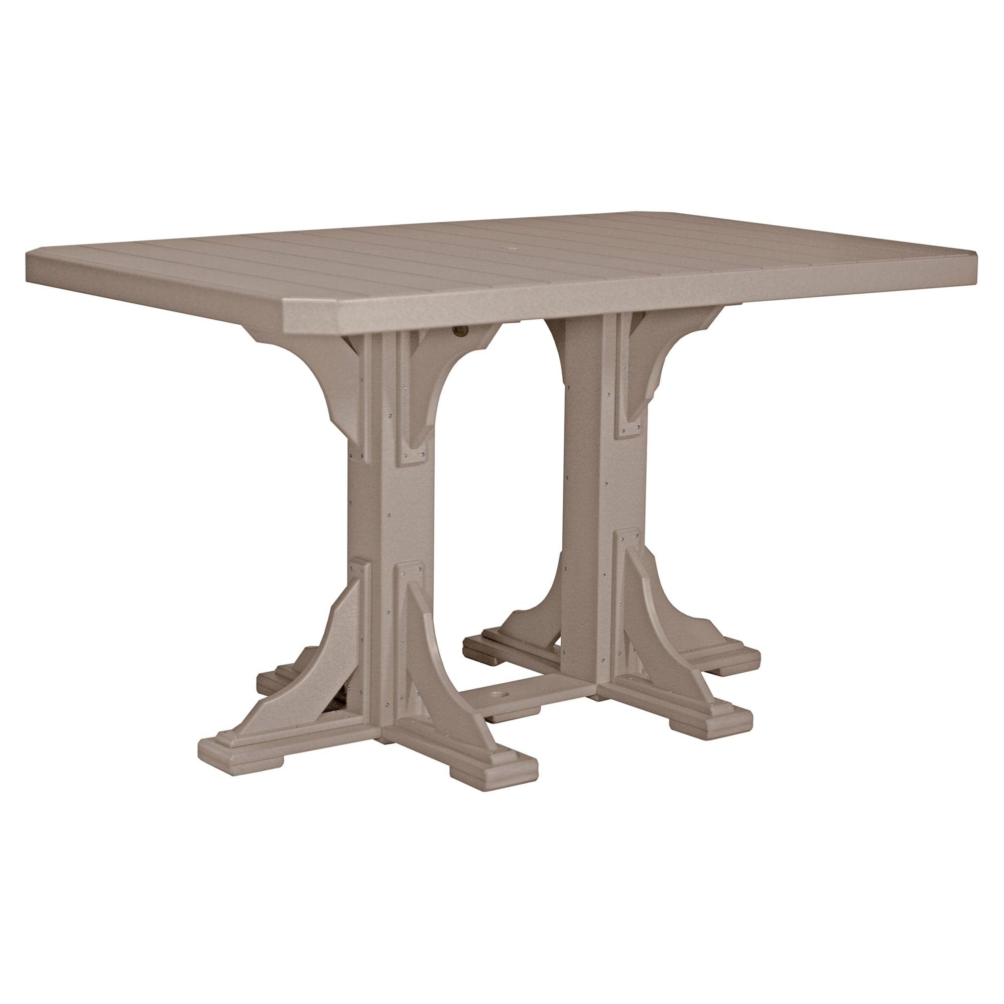Luxcraft Rectangular Poly Bar-Height Dining Table