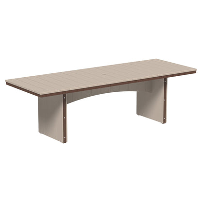 Luxcraft Urban 8-Person Rectangular Poly Dining Table &amp; Chair Set