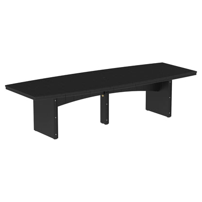 Luxcraft Urban 10-Person Oval Poly Dining Table &amp; Chair Set