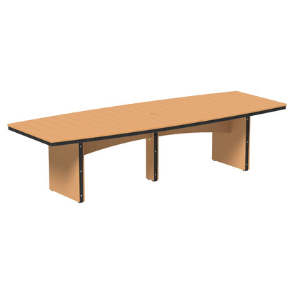 Luxcraft Urban 10-Person Oval Poly Dining Table &amp; Chair Set
