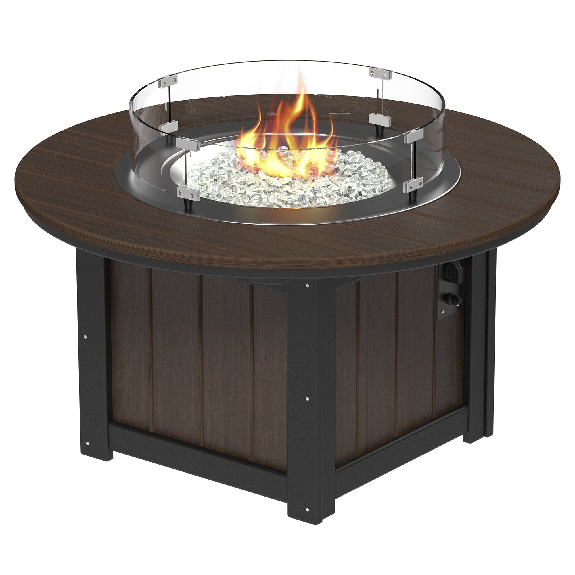 Luxcraft Lumin Poly Lumber Round Gas Fire Pit