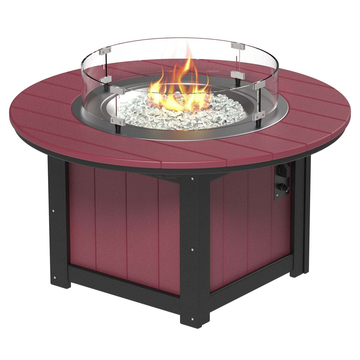 Luxcraft Lumin Poly Lumber Round Gas Fire Pit