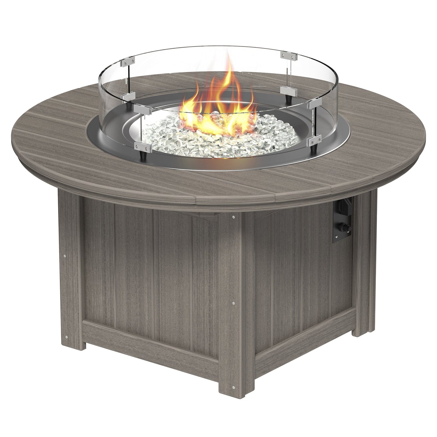 Luxcraft Lumin Poly Lumber Round Gas Fire Pit
