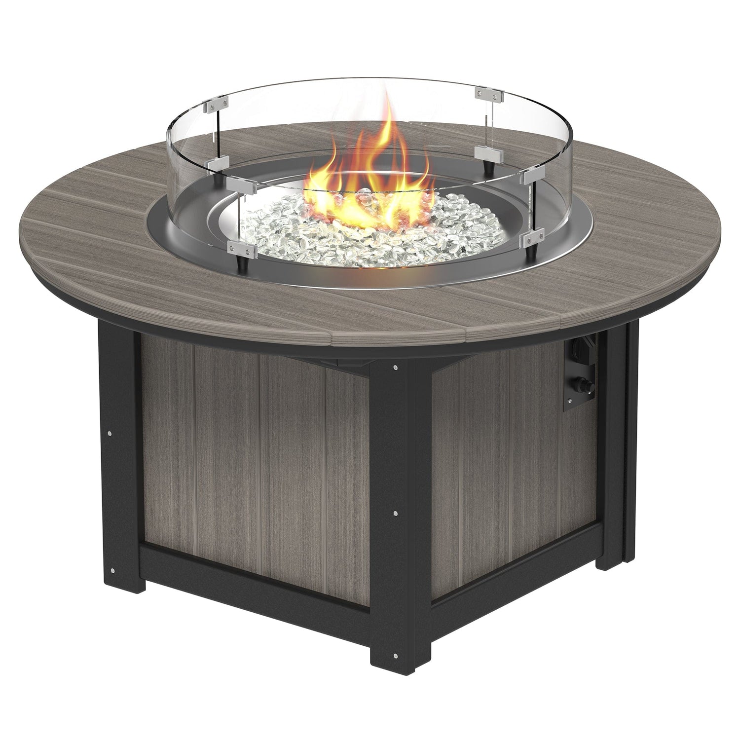 Luxcraft Lumin Poly Lumber Round Gas Fire Pit
