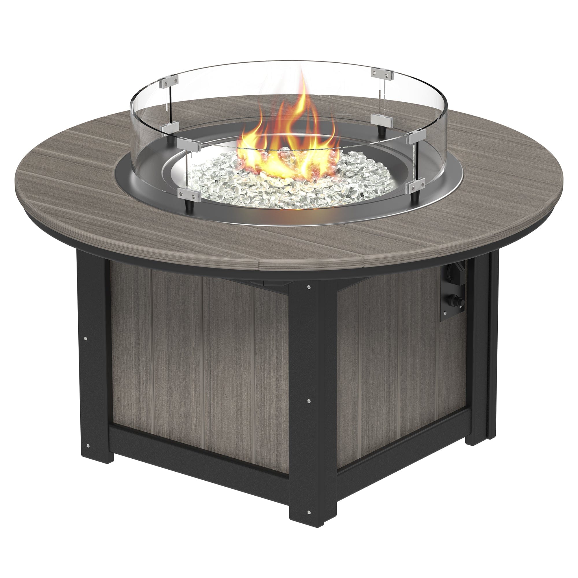 Luxcraft Lumin Poly Lumber Round Gas Fire Pit