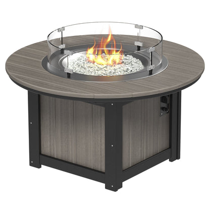 Luxcraft Lumin Poly Lumber Round Gas Fire Pit