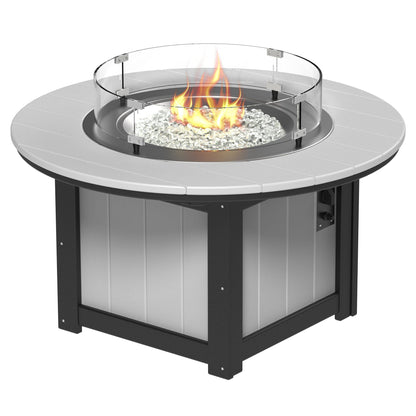 Luxcraft Lumin Poly Lumber Round Gas Fire Pit