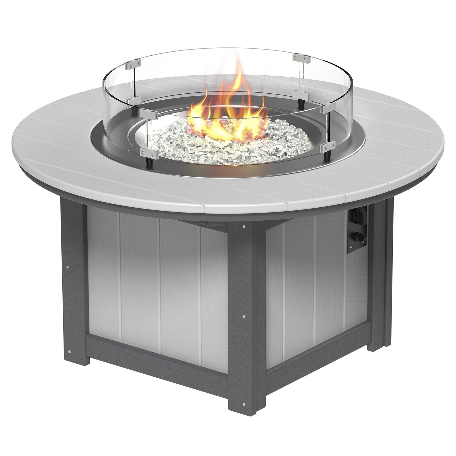 Luxcraft Lumin Poly Lumber Round Gas Fire Pit