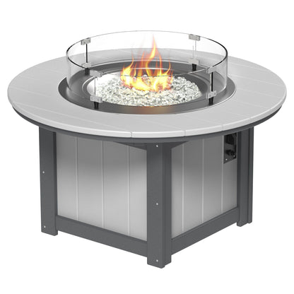Luxcraft Lumin Poly Lumber Round Gas Fire Pit