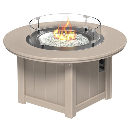 Luxcraft Lumin Poly Lumber Round Gas Fire Pit