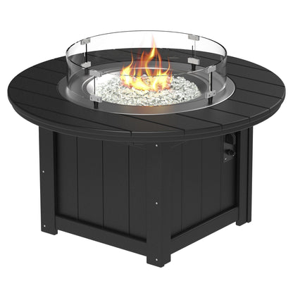 Luxcraft Lumin Poly Lumber Round Gas Fire Pit