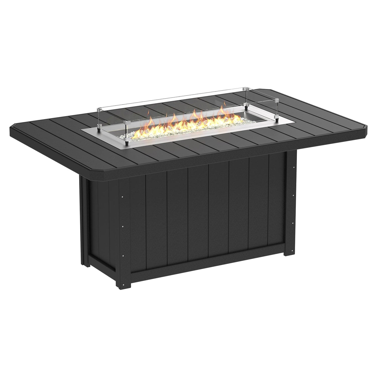 Luxcraft Lumin Poly Composite Rectangular Counter Height Fire Pit Table