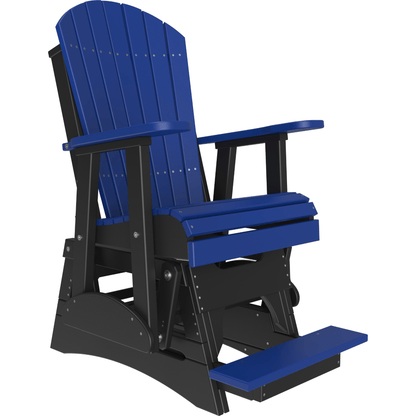 LuxCraft Adirondack Poly Composite Balcony Glider Chair
